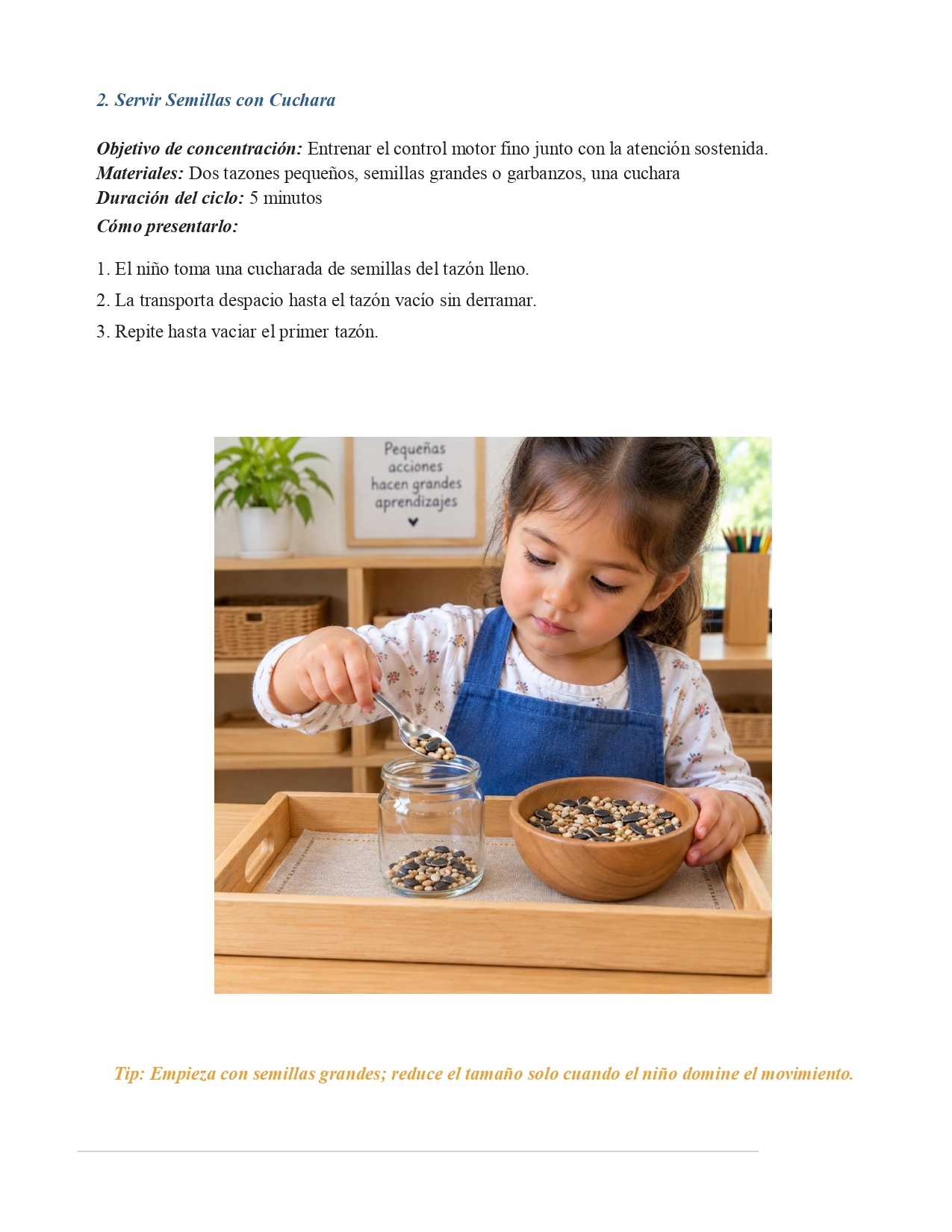 Página interior: Rutinas Montessori