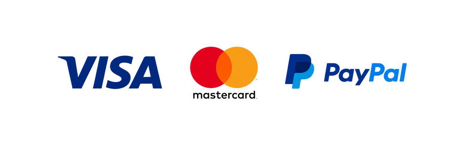 Métodos compatibles con Hotmart: Visa, Mastercard y PayPal